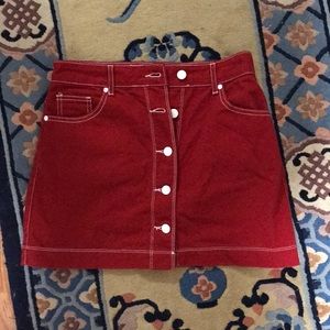 Forever 21 red skirt